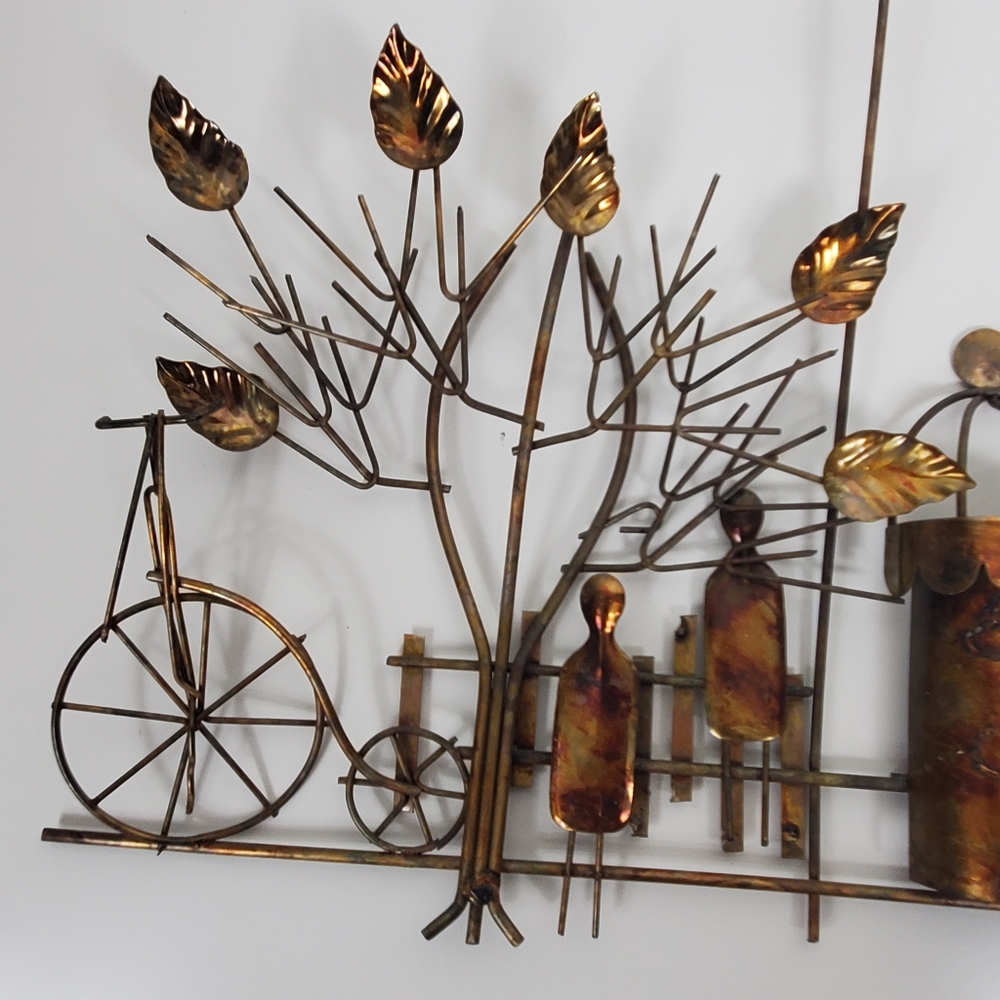 Vintage copper 1974 Enesco 3D wall art - Picture 4 of 11